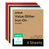 2012074 - Cricut Value Glitter Iron-On; Party Sampler - 25.4 cm x 30.5 cm (6 pack)