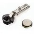 Mini Hinge & Plate, 0mm (for Glass Doors)