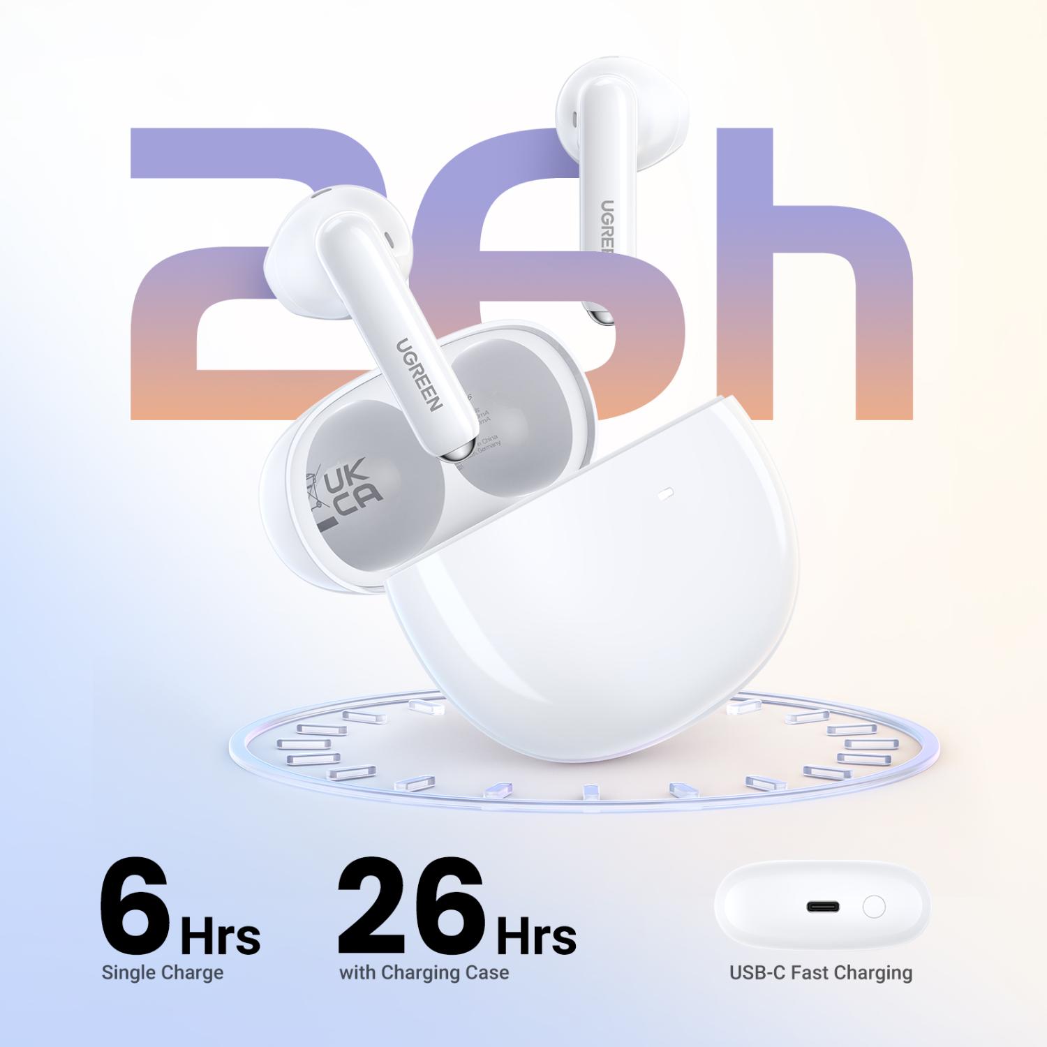 UGREEN HiTune H5 True Wireless Earbuds - White