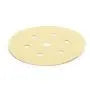 Gold Sanding Disc, Grip, 6+1 Holes, 150mm, P80