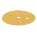 Gold Sanding Disc, Grip, 6+1 Holes, 150mm, P60