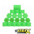 21mm - Silicone Protective Wheel Nut Covers (Green)
