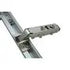 Door Clip Hinge With Plate, Steel, 1 Pair