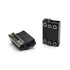 Gas Stay Adaptor, Aluminium, Black, 1 Piece