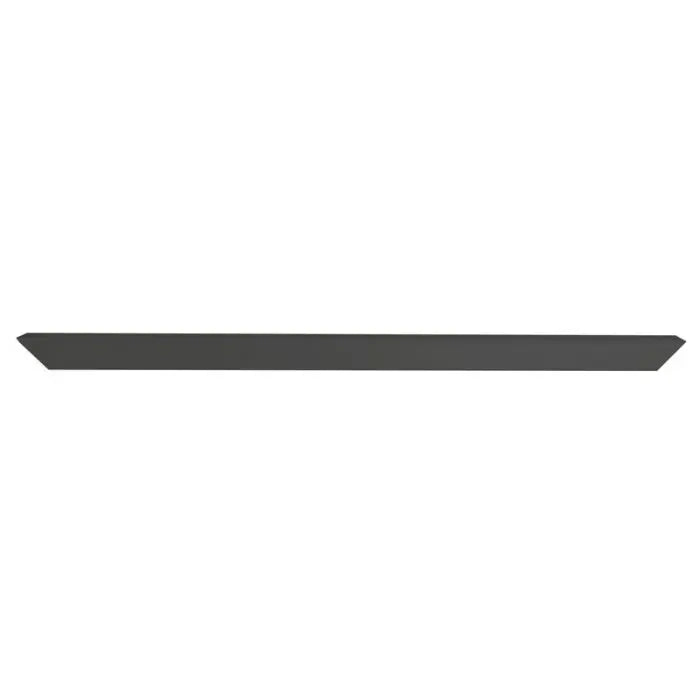 Door Profile With Cover, Black, 3 Meter