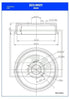 ATE Rear Brake Drum for Opel Astra G, Opel Corsa Ldv & Opel Bakkie - 223-0021