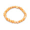 Orange Cultured Freshwater Pearl Stretch Bracelet