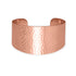 Wide Tapered Hammered Solid Copper Statement Cuff Bracelet
