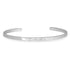 3.2mm Hammered Silver Cuff Bracelet
