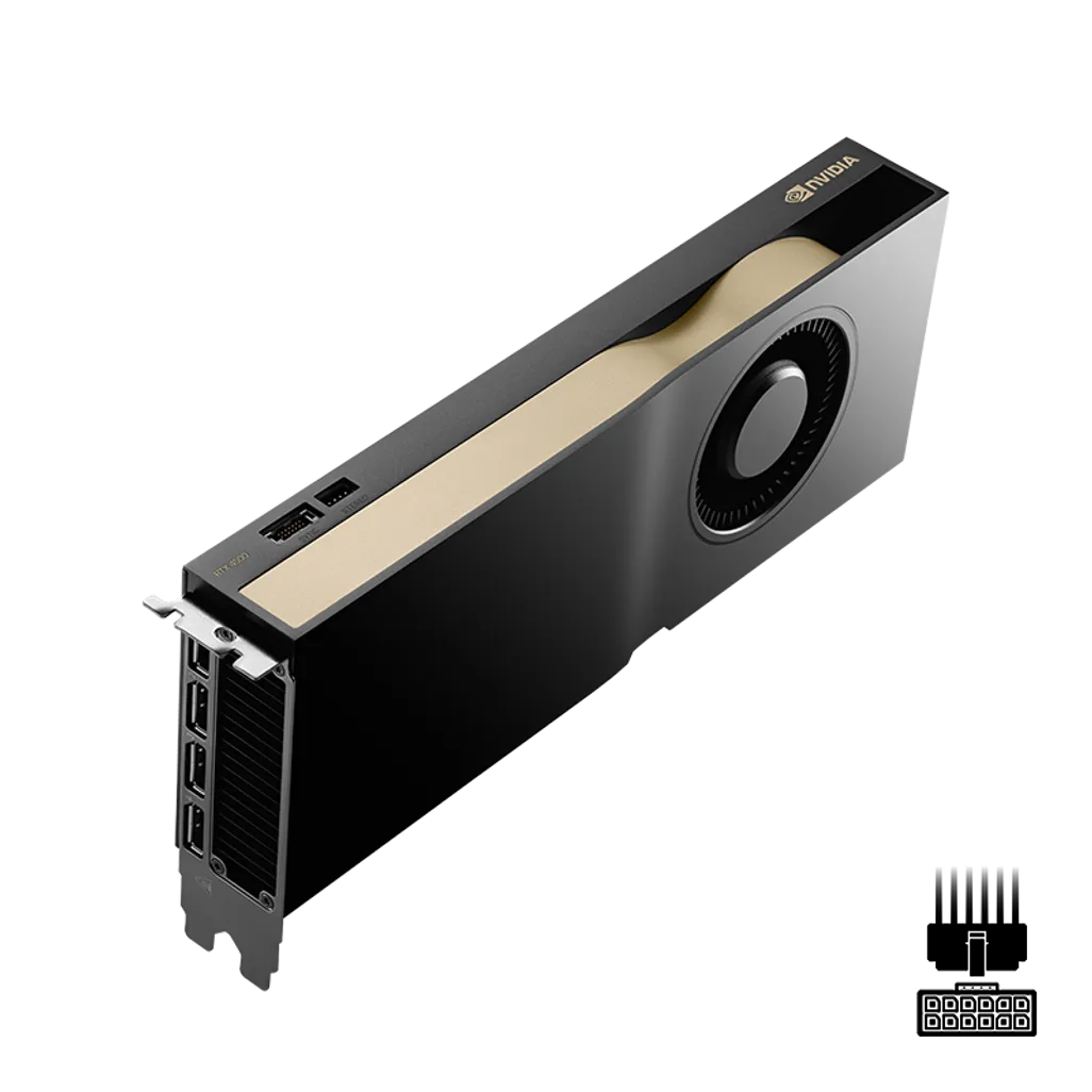 PCI-Express x16 Gen 4.0;24 GB GDDR6 ECC; 192-bit; DP 1.4a; Dual slot