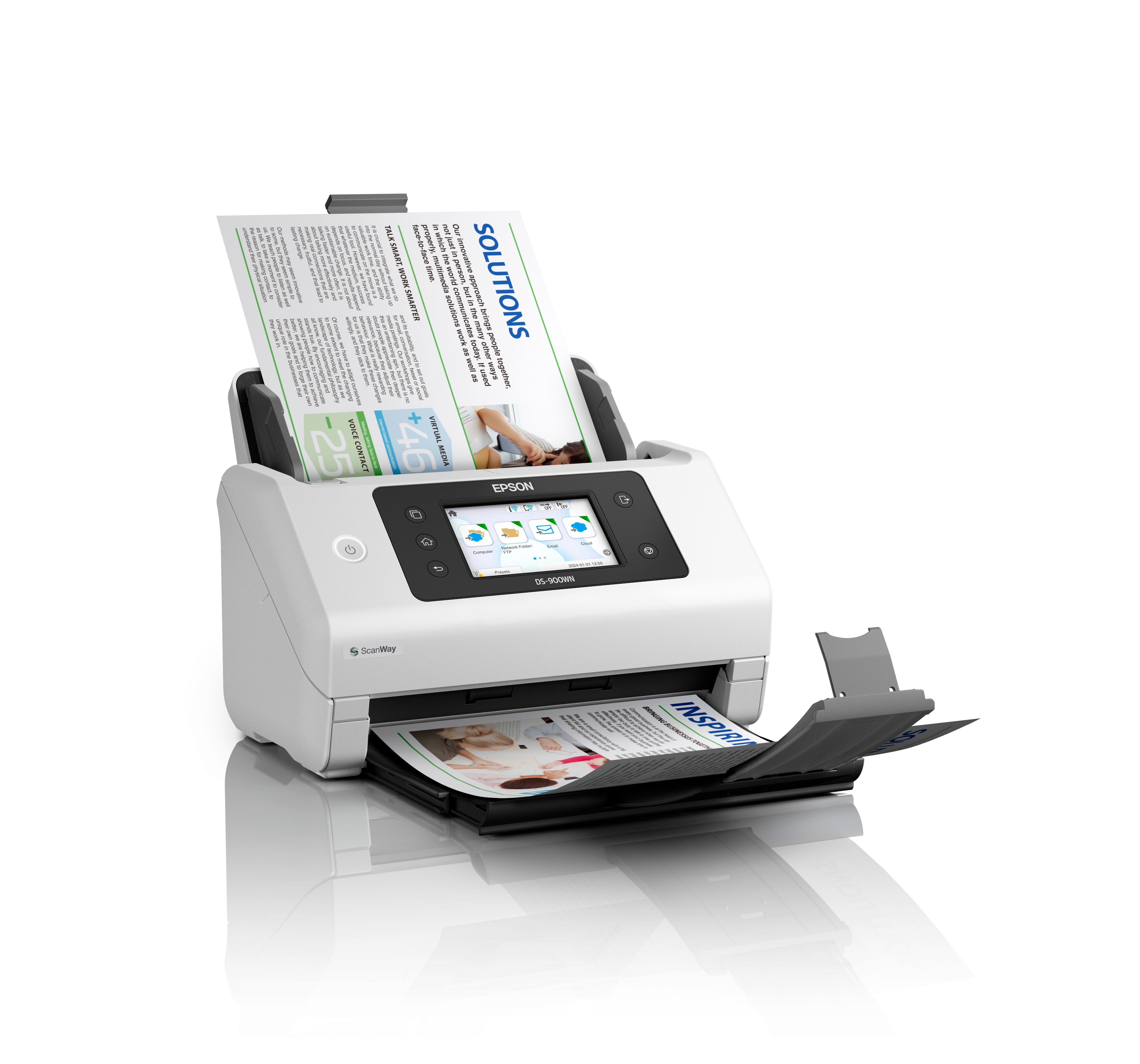 Epson 70ppm A4 SheetFeed USB3 Wi-Fi LAN 11000 Pages Daily Single Pass Dual Scanning (A3 with Stitching Function)