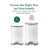 NEW Korbell Classic hands-free Nappy Bin 16L Bundle (with free liner) - White