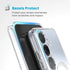 Speck Presidio Perfect Clear Magnet Case - Samsung Galaxy S25+ - Clear & Chrome