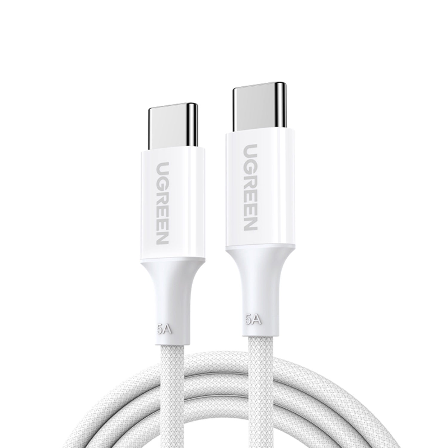UGREEN Type-C To Type-C Braided Cable 100W 2 Metre - White