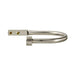 Holdback, Round, U-Arm, Sliver, 25mm