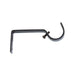Steel Rod Metal Bracket, Single, Black, 25mm