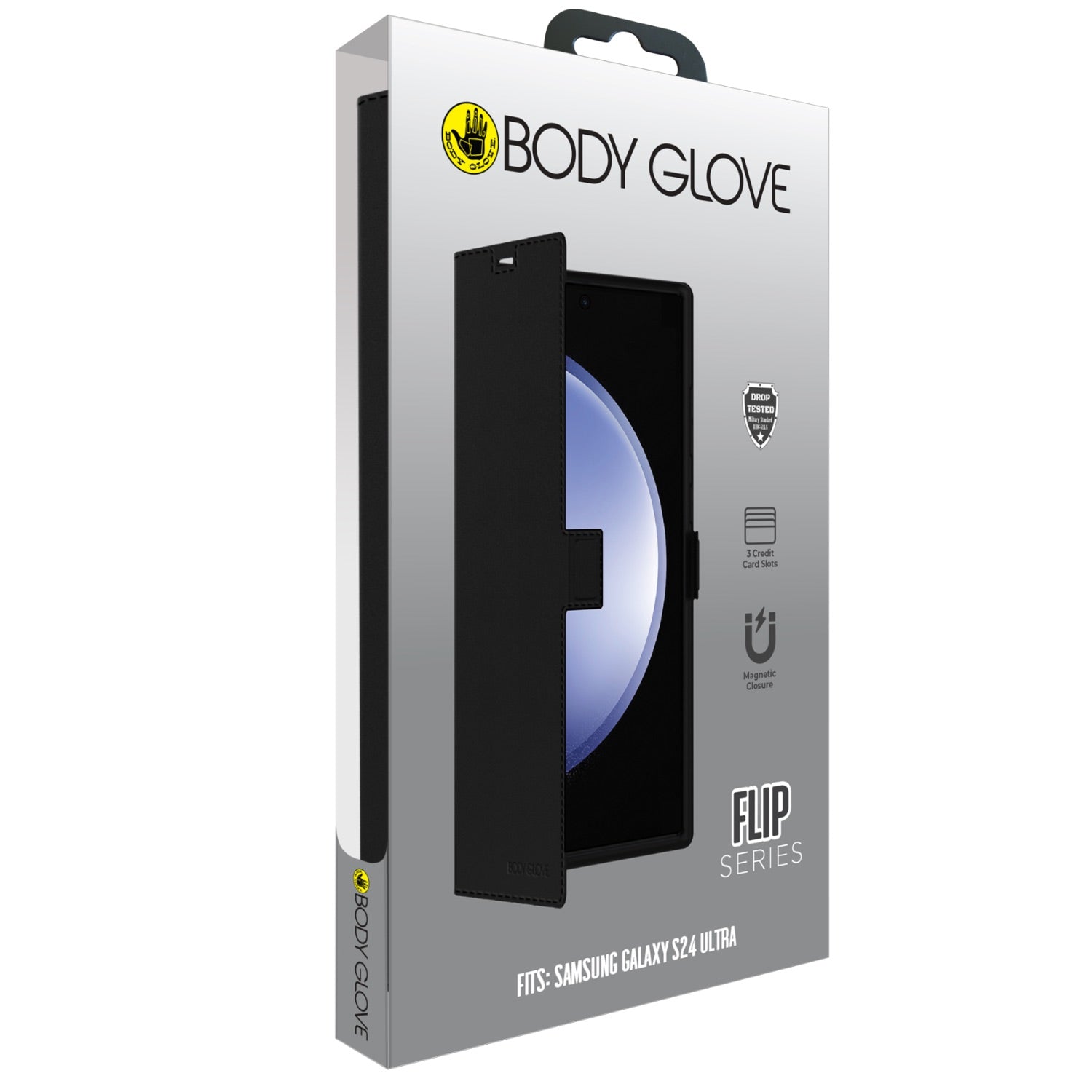 Body Glove Flip Series - Samsung Galaxy S24 Ultra - Black