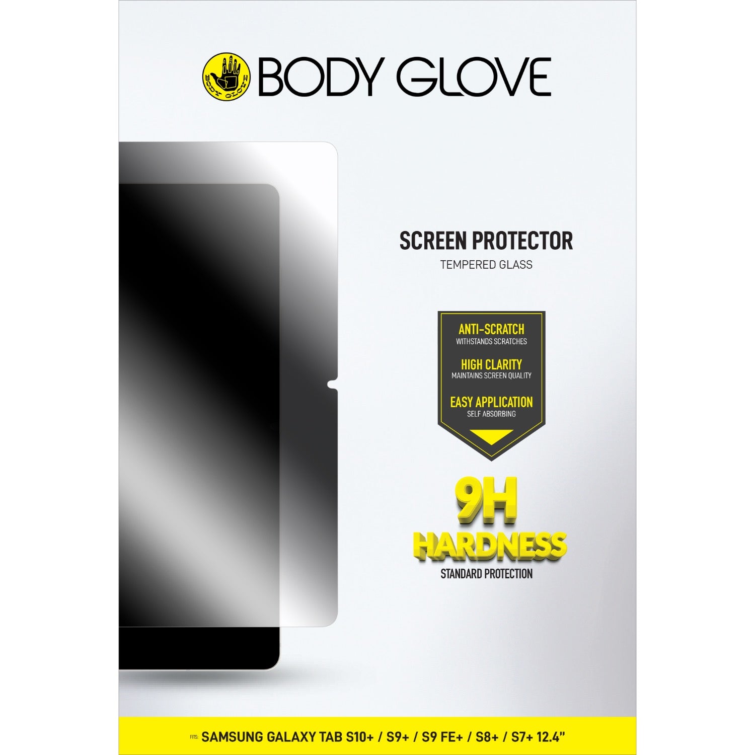 Body Glove Tempered Glass Screen Protector - Samsung Galaxy Tab S9+ / Tab S9 FE+ / Tab S8+ / Tab S7+