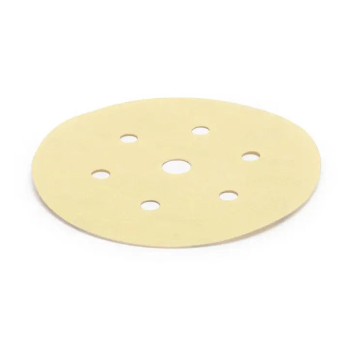 Gold Sanding Disc, Grip, 6+1 Holes, 150mm, P320