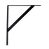 Shelf Bracket, Heavy Duty, Black, 300mm x 250mm