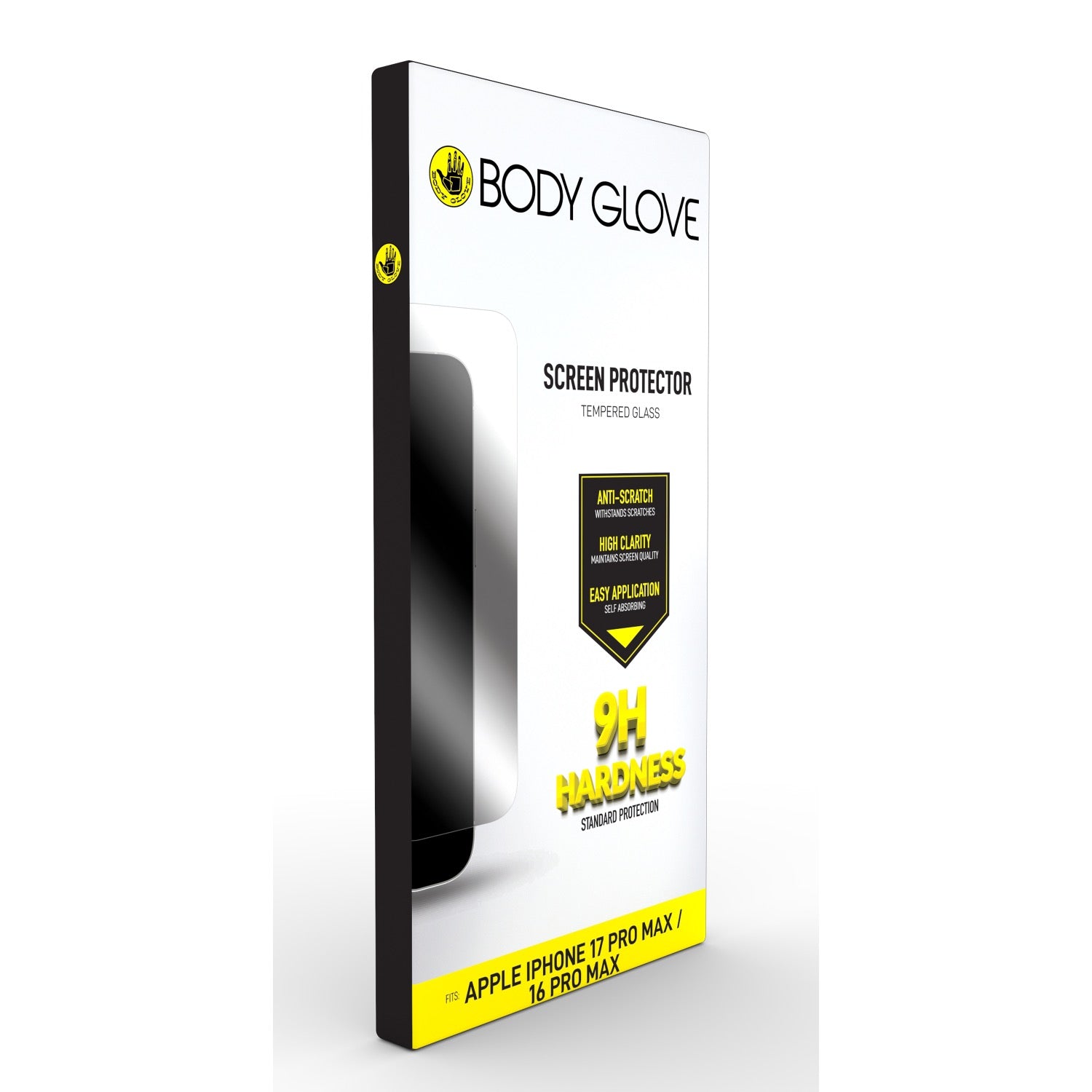 Body Glove Tempered Glass Screen Protector - Apple iPhone 17 Pro Max/16 Pro Max - Clear