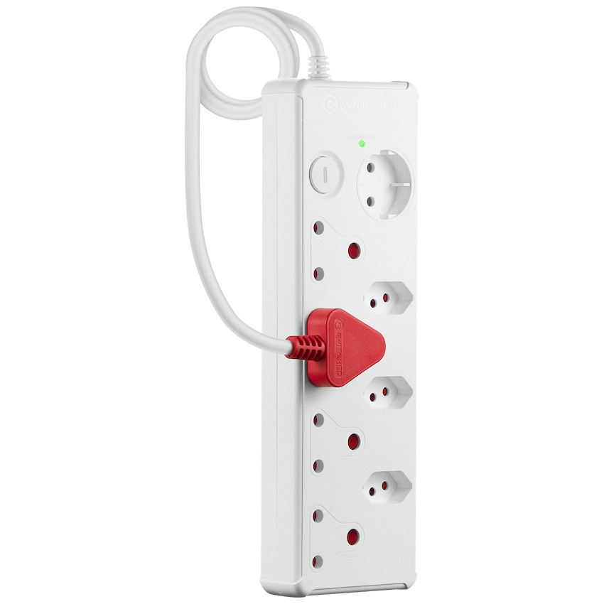 Switched Medium Surge 8-Way Multiplug 0.5m