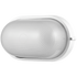 Ellies Illume Series - Large AC Oval Bulkhead - Aluminium + Glass - E27 Base -WT