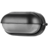 Ellies Arc Series - Large AC Oval Bulkheads - Aluminium + Glass - E27 Base -BK