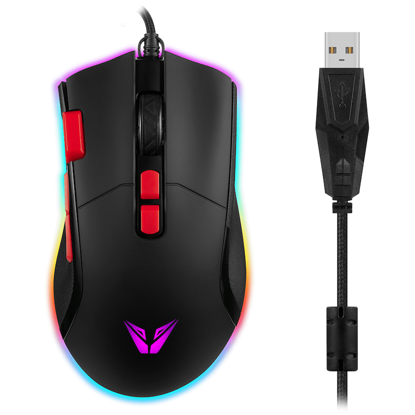 VX Gaming Morpheus Series Wired RGB Mouse with Braided Cable