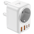 Volkano MultiVolt Series 2x USB-A + 2x USB-C adaptor SA Plug to multi travel socket 20Watt