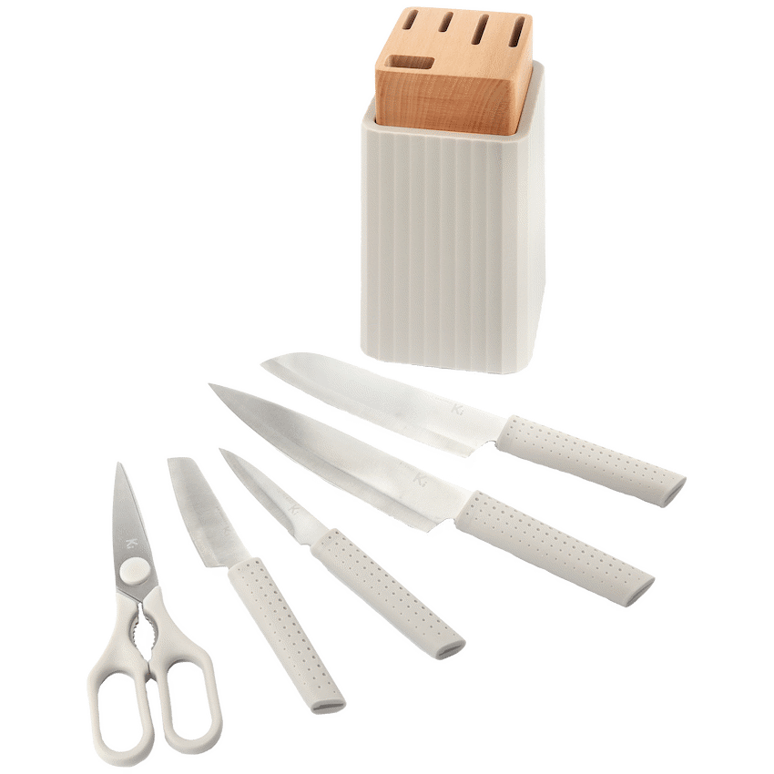 Kitchen Inspire 6pce Knife Block Set