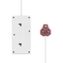 Ellies High Surge 4 Way Multi-plug PD20W Dual USB-C + USB - 0.5M - WT