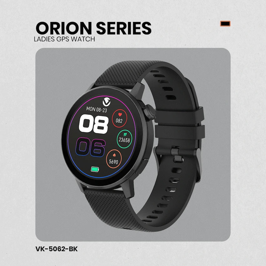 Volkano Orion Series Unisex GPS Watch - Black