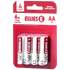 Ellies Ultra Series - Alkaline Batteries AA 4 Pack - WT