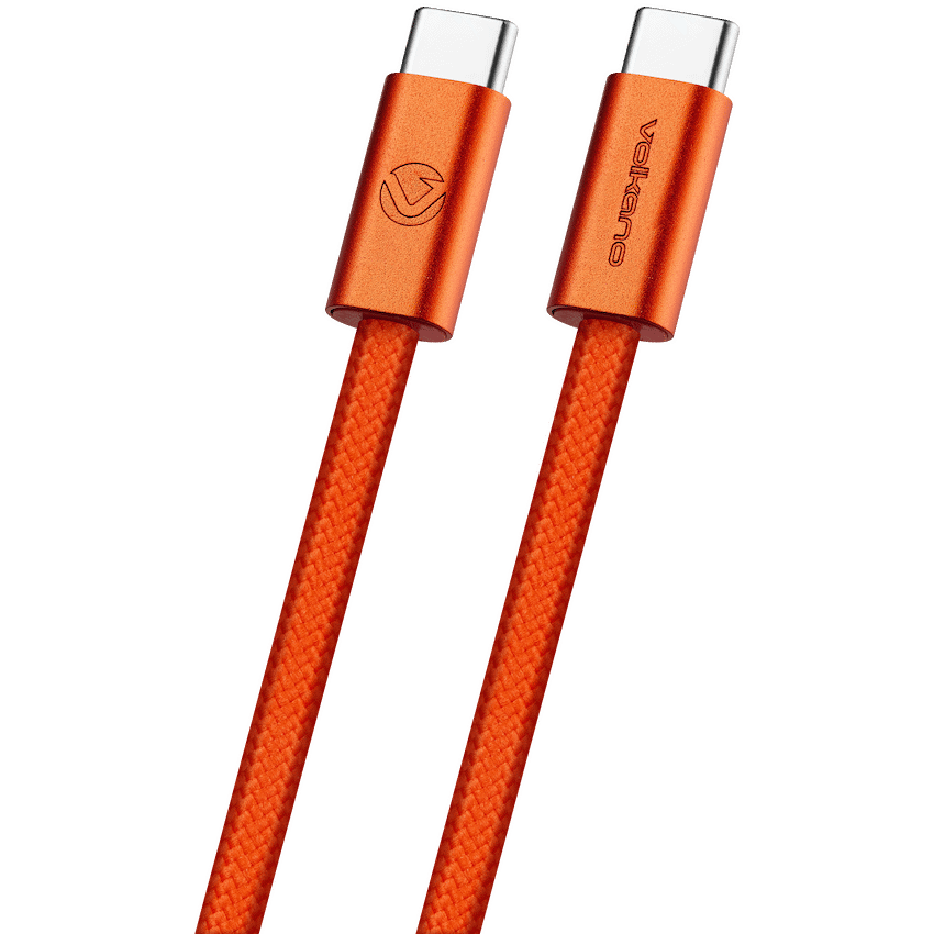 Volkano Volkano Weave Series 60w USB C to USB C 1.2m-Orange