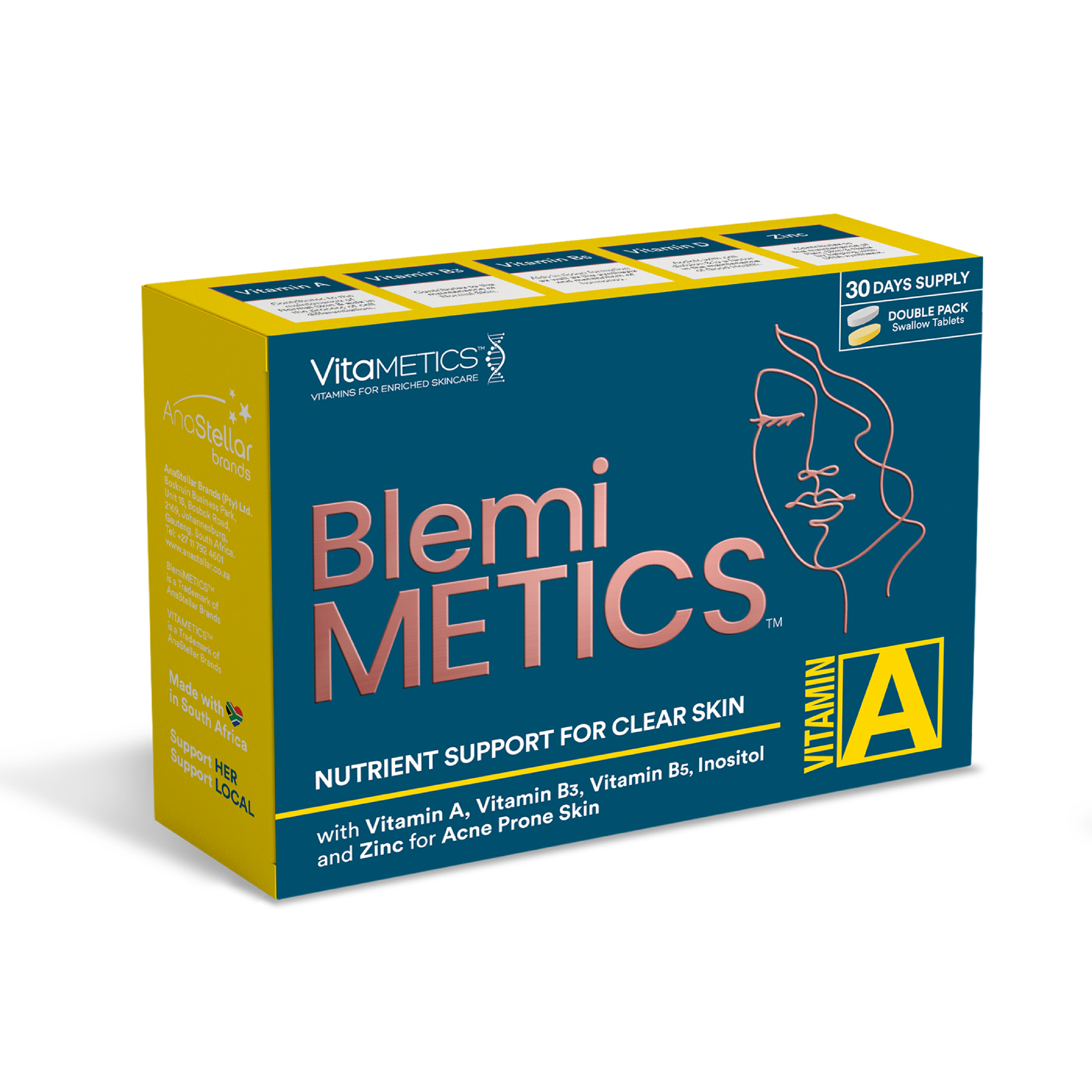 VitaMETICS BlemiMETICS | Targeted Vitamin | 30 Days Supply