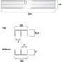 Glass Channel, Top & Bottom, Plastic, White, 2m