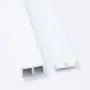 Glass Channel, Top & Bottom, Plastic, White, 2m