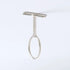 Rail Center Support, Oval, Aluminium, 19mm