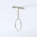 Rail Center Support, Oval, Aluminium, 19mm