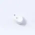 Open Rail Holder, White, Plastic, 19mm