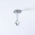 Rail Center Support, Round, Chrome Plated, 19mm