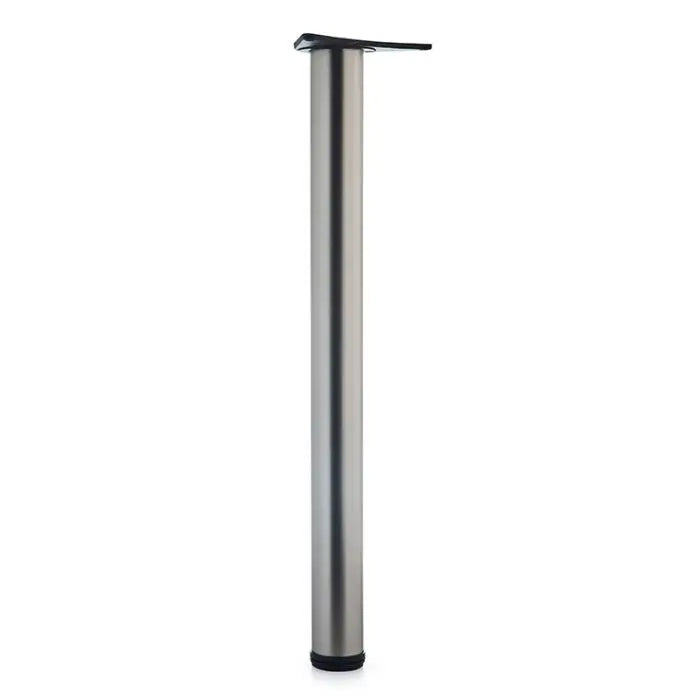 Office Leg, H710mm x 60mm, Pearl Nickel