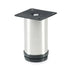 Round Leg, Eco, Adjustable, H100mm, Stainless Steel