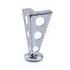 6 Hole Leg, H125mm, Chrome Plated