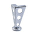 6 Hole Leg, H125mm, Chrome Plated