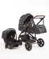 3 IN 1 Emerald Pu Leather Black On Black Plus Pu Nappy Bag