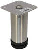 Round Leg, Adjustable, H120mm x 50mm, Stainless Steel