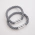 Curtain Tieback, Rope, Silver, 2 Pieces