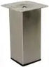 Square Leg, H125mm x 50mm, Stainless Steel